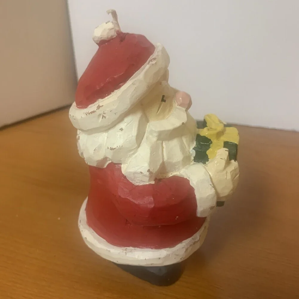 Vintage Santa Christmas Candle Unused 6”x 4”